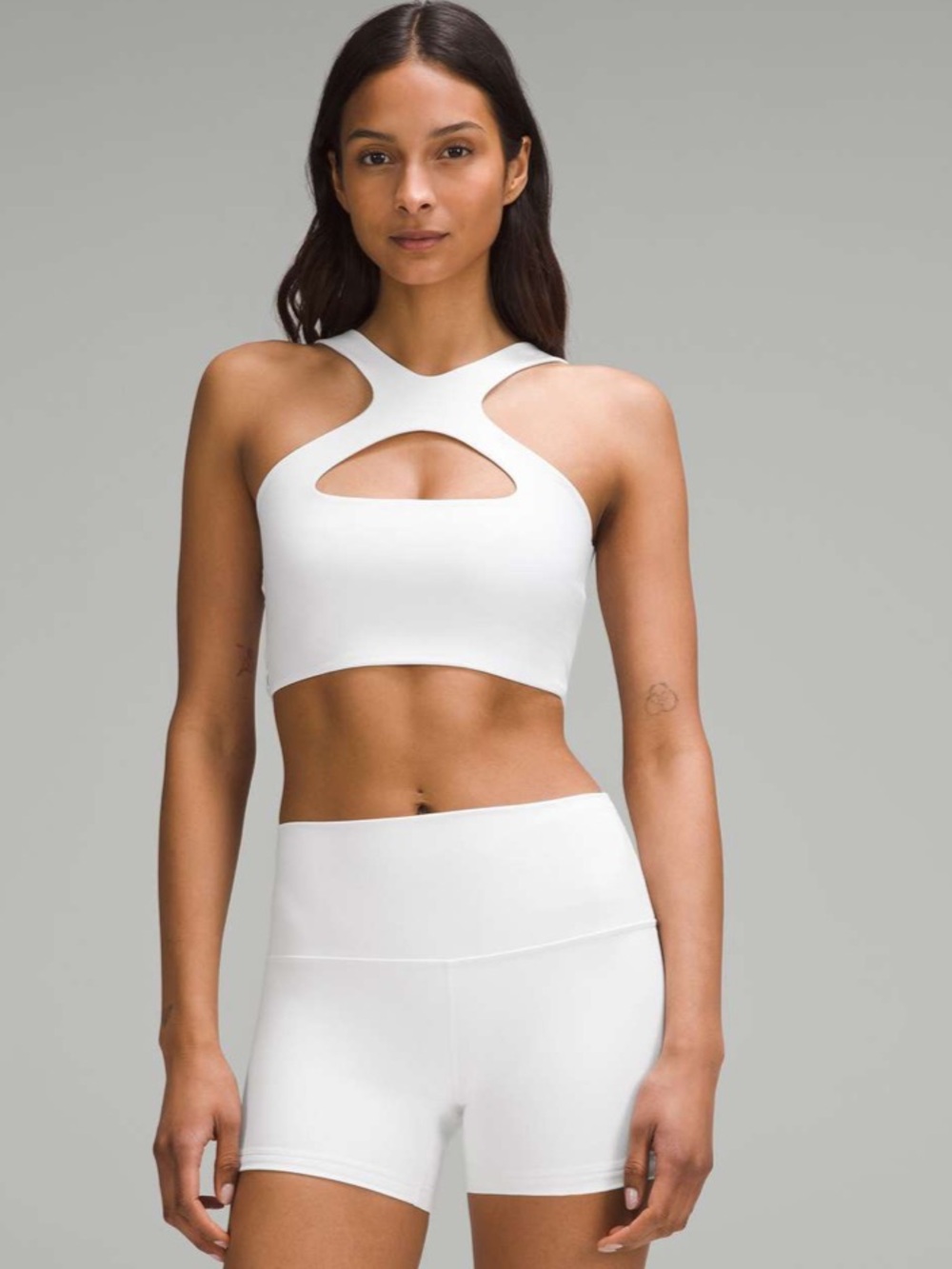 lululemon athletica Scoop & Cutout Sports Bra - White